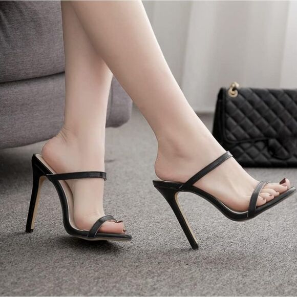 FOREVER 21 HIGH HEELS SLIPPERS WOMEN'S SANDALS G1 - Picture 1 of 16